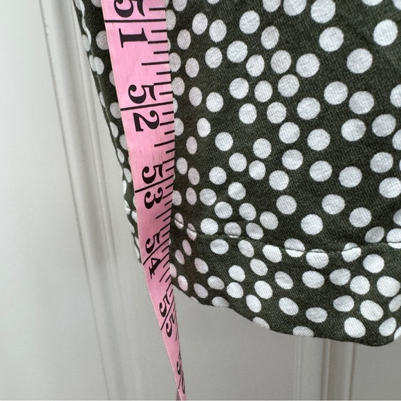 Boden Hunter Green and White Polka Dot Midi Dress - Picture 8 of 9